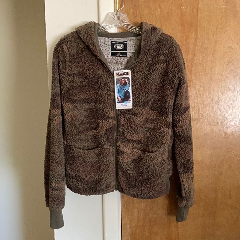 ReWash Camo ZIP Up Hoodie